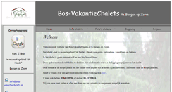 Desktop Screenshot of bos-vakantiechalets.nl