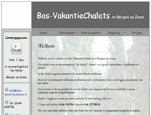 Tablet Screenshot of bos-vakantiechalets.nl